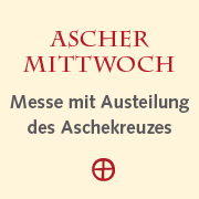 Aschermittwoch, internationaler Gottesdienst mit Austeilung des Aschekreuzes Aschermittwoch, internationaler Gottesdienst mit Austeilung des Aschekreuzes