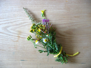 Kräuterbusch mit sieben Wiesenkräutern zur Segnung