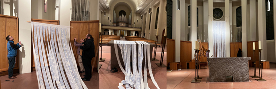 Dokumentation zur Kreuzverhüllung am Kleinen Michel in der Fastenzeit 2026 