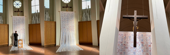 Dokumentation zur Kreuzverhüllung am Kleinen Michel in der Fastenzeit 2026 