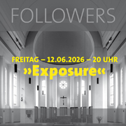 Veranstaltung zur Ausstellung Followers mit Musik, Text, Bild, 12. Juni 2026 im Kleinen Michel Hamburg